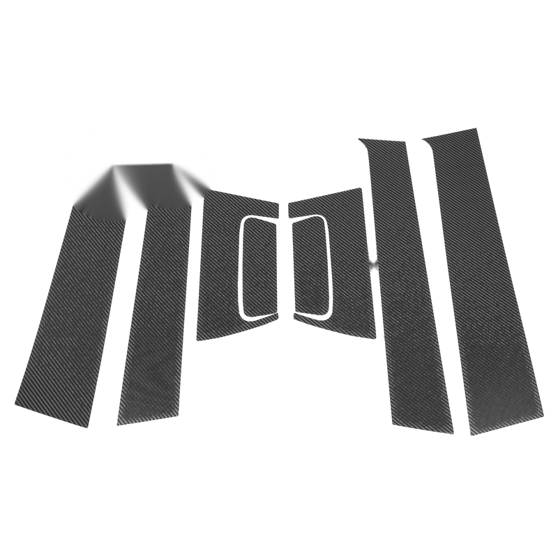 Honda HR-V 2016-2021 Carbon Fiber Black 8 Pcs Door Pillar Window Trim