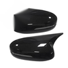 Kia Optima K5 Black OX Horn Rear View Mirror Cover Caps (2011-2015)
