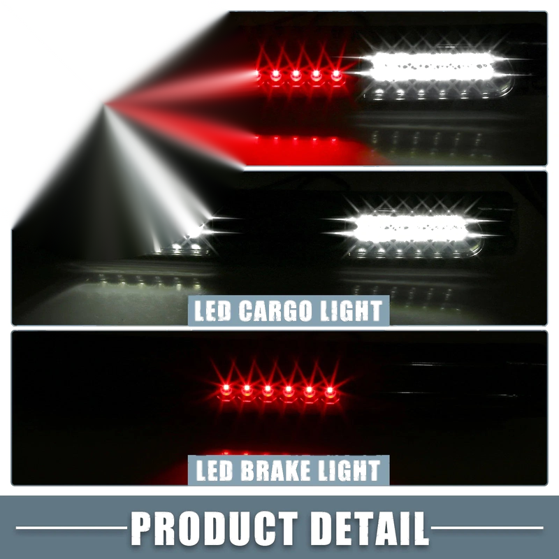 Ford F150 Black Housing Smoked Lens High Mount Stop Light (2004-2008)