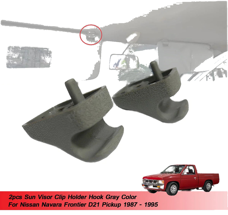 Nissan Navara D21 Sun Visor Clip Hook Gray (1987-1995)