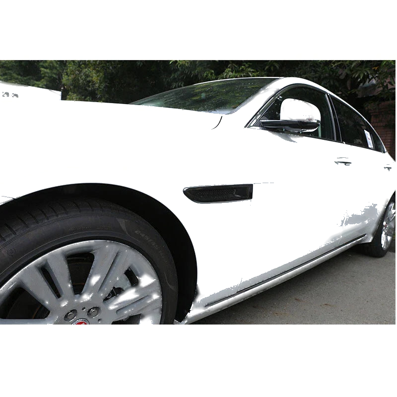 Jaguar XE XF 2016-2021 Carbon Style Side Fender Air Vent Cover Frame fit