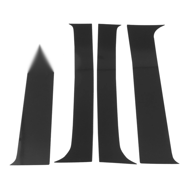 Chevy Silverado (2000-2006) Black 4 Pcs Door Pillar Window Trim