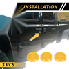 Jeep Wrangler JL JLU Sport 3 x Exterior Door Key Jack Covers (2018-2022)
