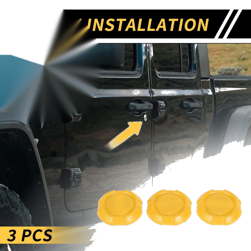 Jeep Wrangler JL JLU Sport 3 x Exterior Door Key Jack Covers (2018-2022)