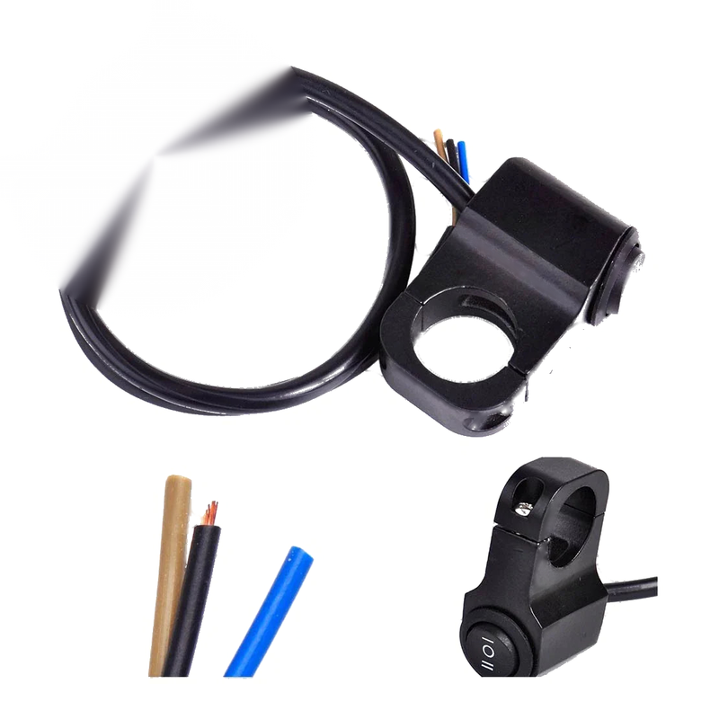 Motorcycle - 7 / 8" 22mm Handlebar Headlight Switch (Fits Various Models)