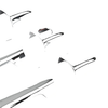 Lexus GX470, Toyota Land Cruiser Prado Door Handle Trim Caps (2003-2009)