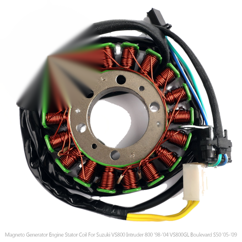 Suzuki VS800 Intruder 800 VS800GL 1998-2009 Generic 32101-45C00 Generator Stator Coil