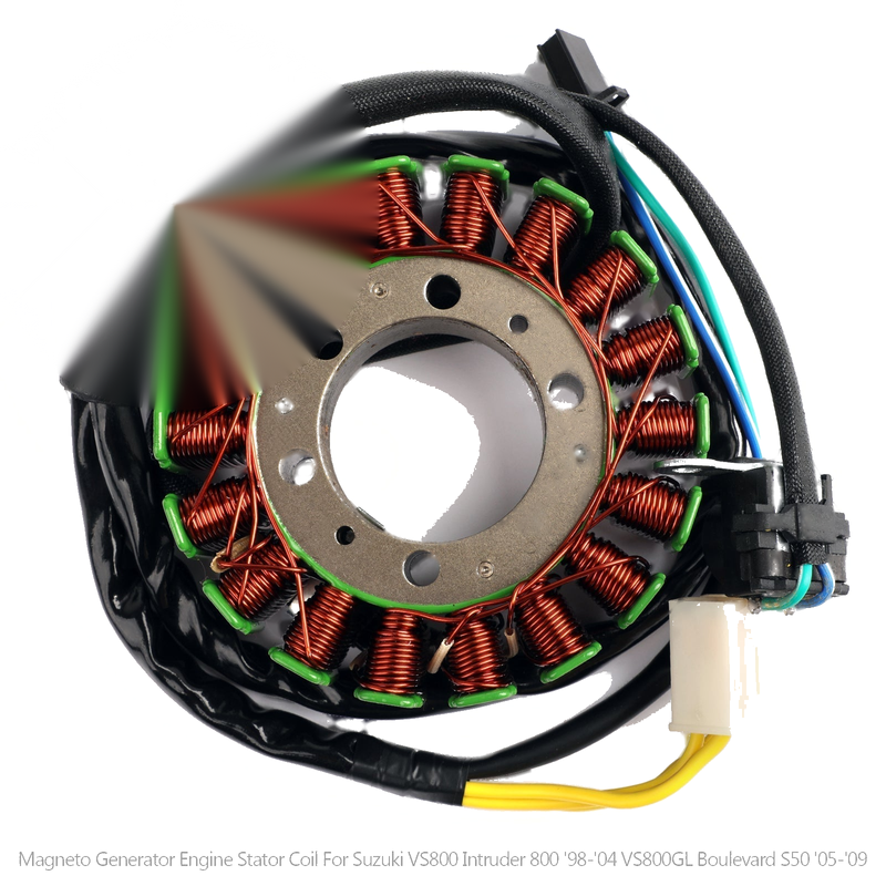 Suzuki VS800 Intruder 800 VS800GL 1998-2009 Generic 32101-45C00 Generator Stator Coil