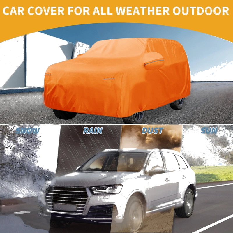 Lexus TX - Orange Cotton with Zipper Waterproof All Weather Car Cover