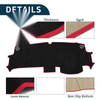 Honda STEPWGN AIR SPADA 2022-2023 Protector Black Red Dashboard Cover Mat