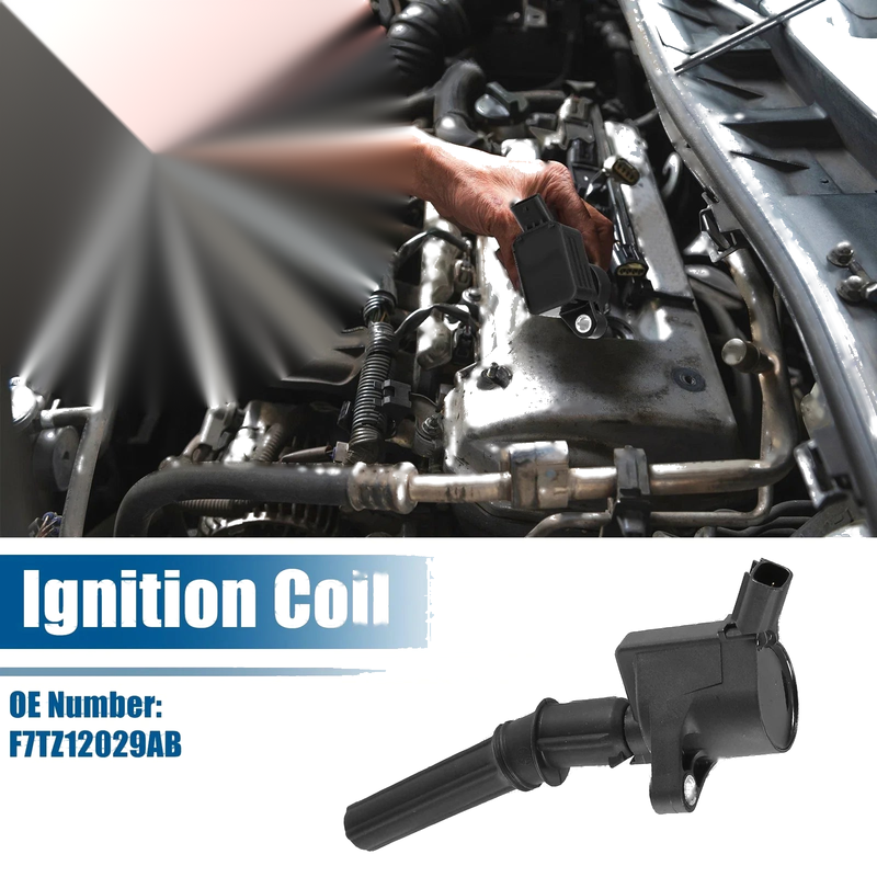 Ford F-150, F-250, F-350 (1997-2003) - Black Rubber Metal Ignition Coil