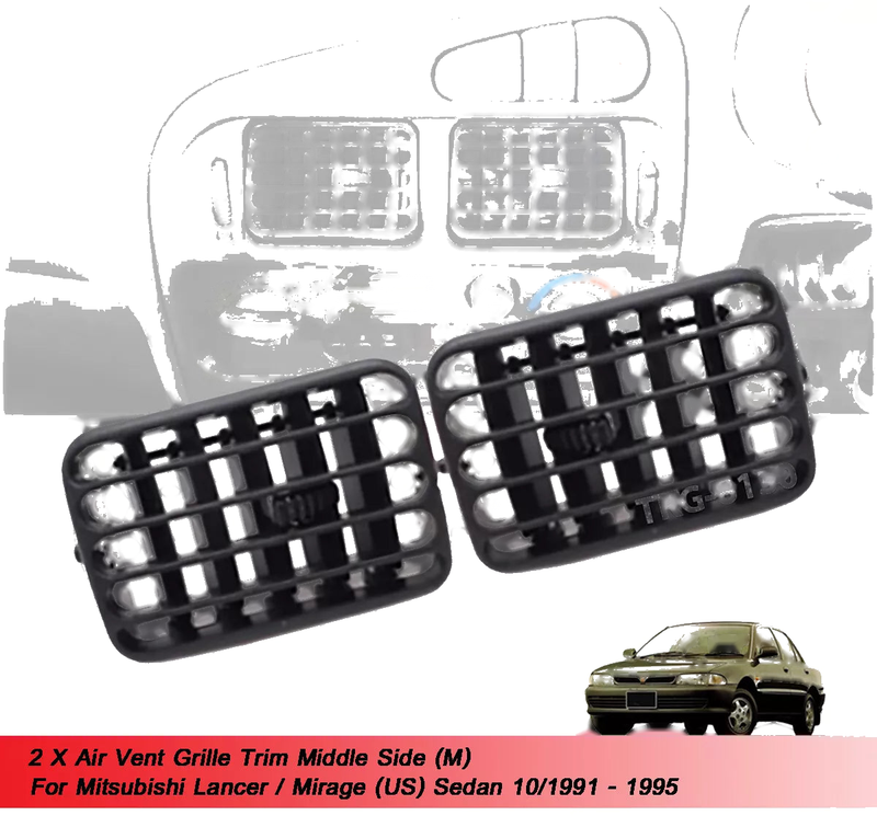Mitsubishi Lancer 2 x Air Vent Trim (1991-1995)