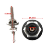 Car - Red Quick Release Hood Bonnet Pins Lock Clip Bumper Latch Kit