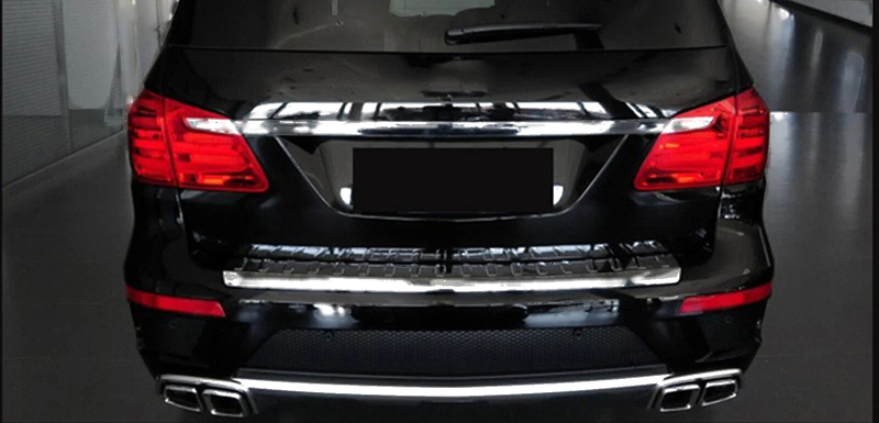 Mercedes ML W166 GL63 AMG 2 x Black Exhaust Pipe Muffler Tips (2012-2016)