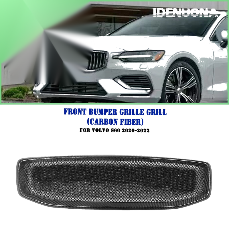 Volvo S60 Carbon Fiber Front Bumper Grille Mesh (2020-2022)