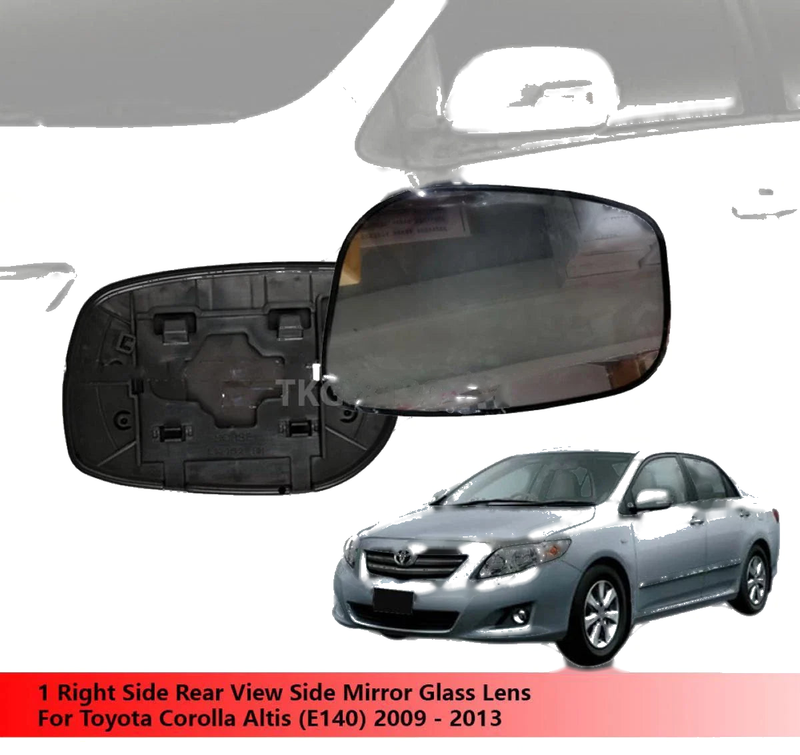 Toyota Corolla Altis (E140) RH Rear View Mirror Glass Lens (2009-2013)