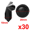 Honda Acura 30 x Bumper Hood Mudguard Splash Guard Retainer Clips