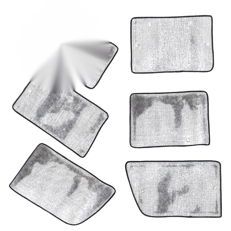 Jeep Wrangler 4 Door 6 x Side Window Sun Shades (2007-2017)