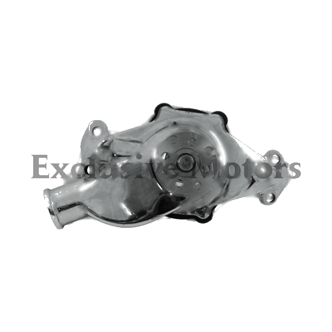 Chevy Small Block Short Water Pump Chrome Aluminum (1967-1972)