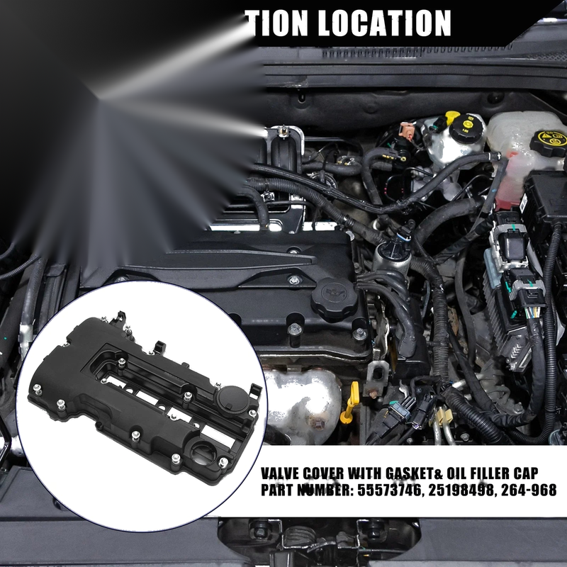 Chevy Cruze Engine Valve Cover with Gaskets Bolts (2011-2020)