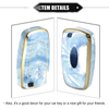 Ford Smart Key 5 Button - Durable TPU Blue Key Fob Cover