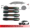 Honda Civic Sedan Matte Black Door Catch Handle Cover (2022-2024)
