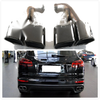 Porsche Cayenne 958.2 V6 (2015-2017) Black 2 x Tail Exhaust Mufflers