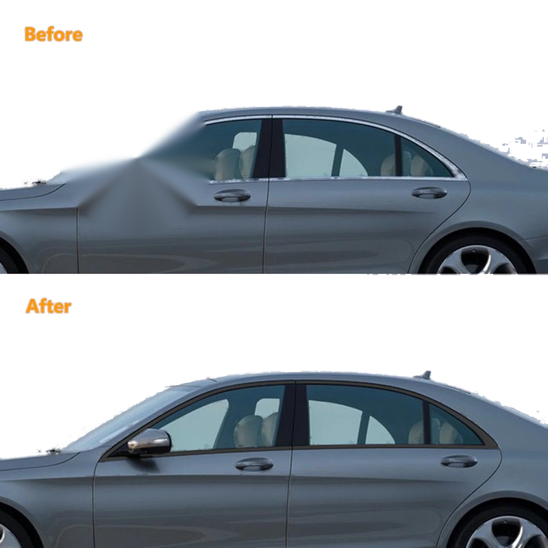 Mercedes Benz S-Class W222 Gloss Black Window Strip Trim (2013-2022)