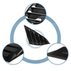 Honda Accord Glossy Black Rear Quarter Vent Window Scoop Louvers (2018-2021)