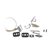 Fender Left / Right 4" Chrome Convex Door Mirrors