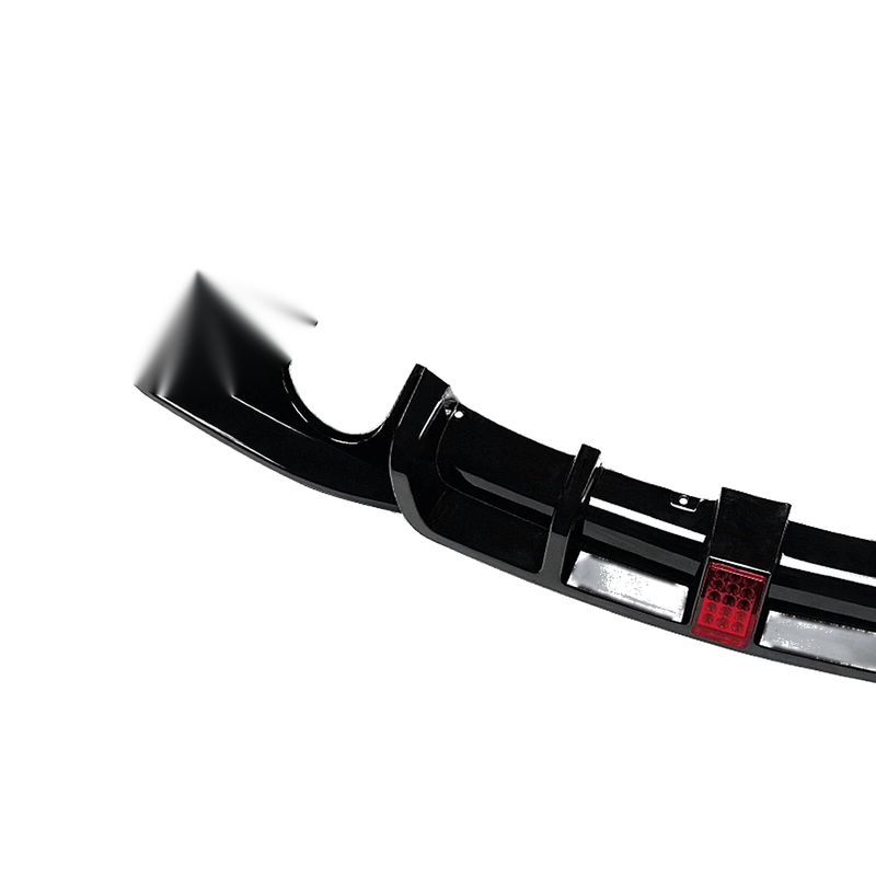 BMW 3 Series F30 M Sport Rear Bumper Diffuser Lip w/ Lights (2013-2019)