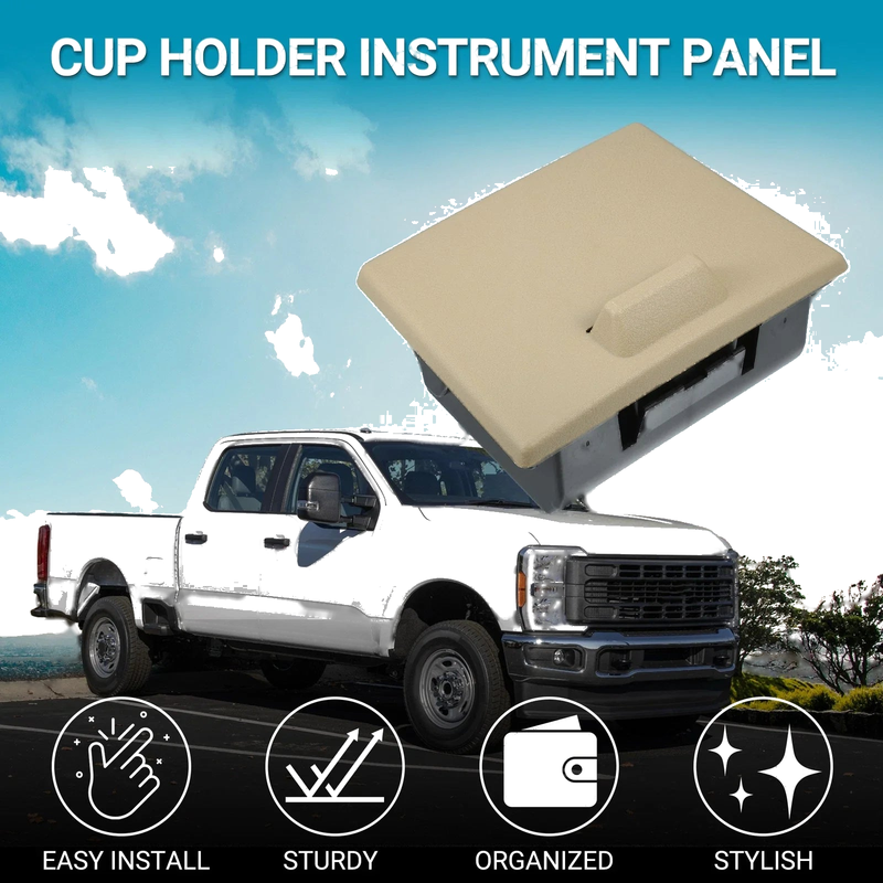 Ford F-250 Super Duty (2008-2010) - Practical Drink Holder Brown Cup Holder