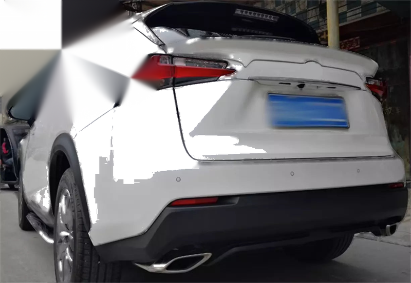 Lexus NX200T NX300H Rear Mid Spoiler Wing Lip Tail ABS Pearl White (2015-2017)