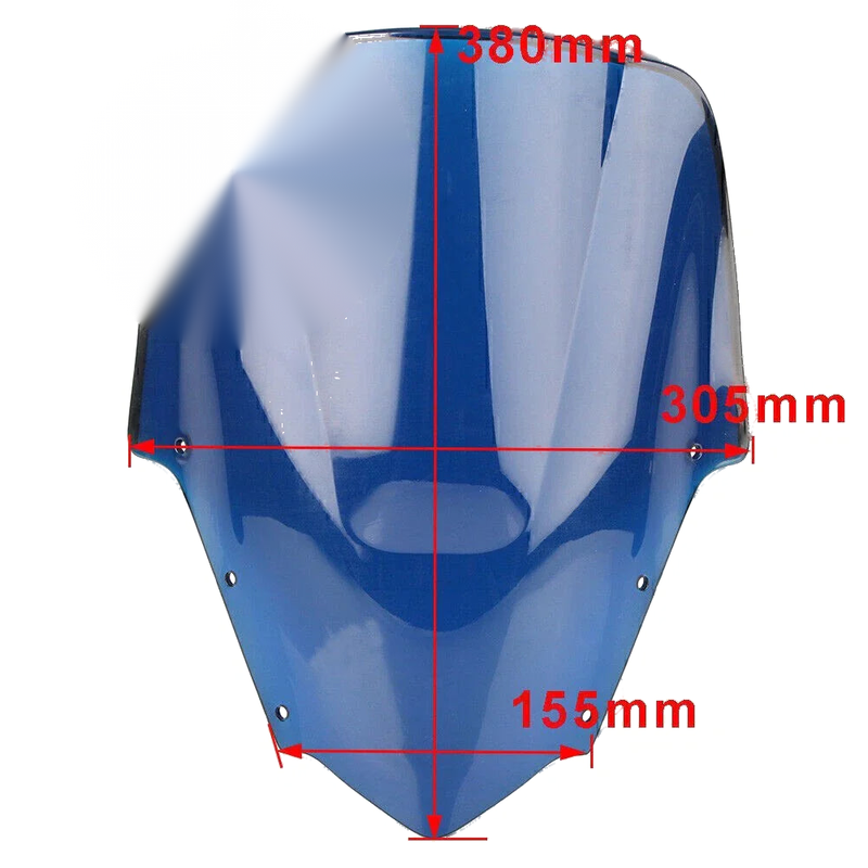 Yamaha FZ1S Blue Windshield Double Bubble (2006-2011)