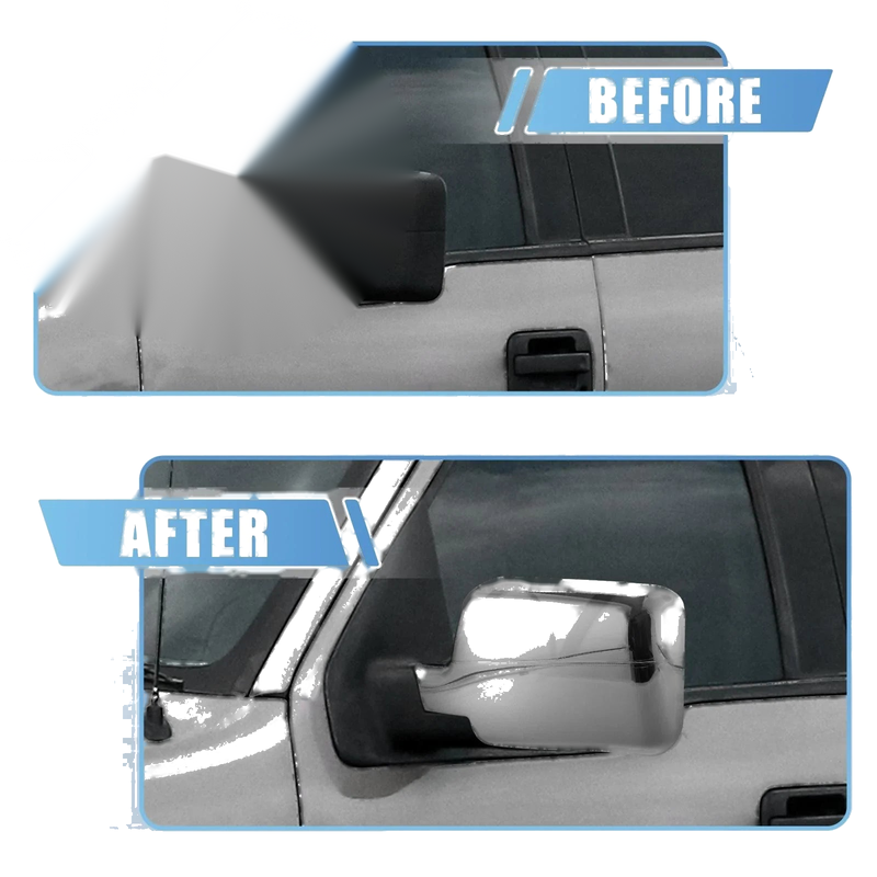 Ford F150 Chrome Plated Power Full Mirror Cover Caps (2004-2008)
