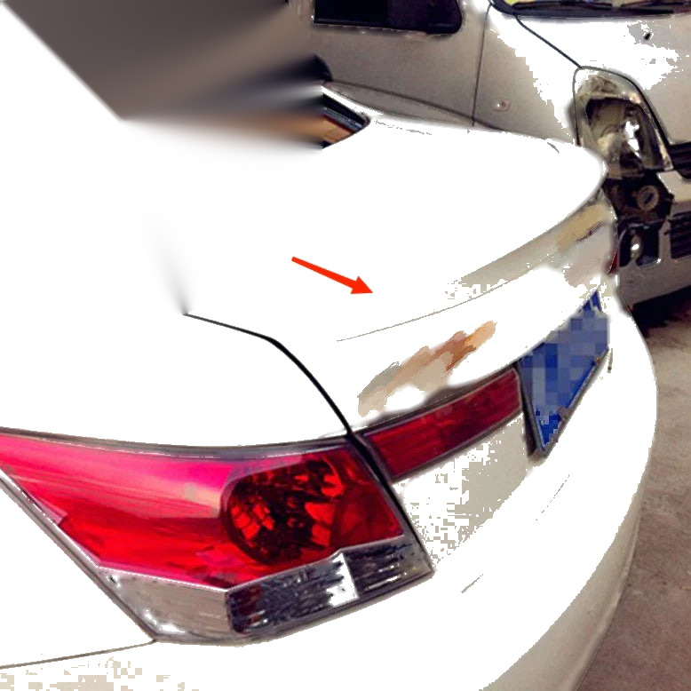 2008-2012 Honda Accord 4DR Sedan ABS White Tail Rear Spoiler (2008-2012)