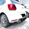Volkswagen Polo MK5 3 x Rear Bumper Diffuser Lip Covers (2009-2014)