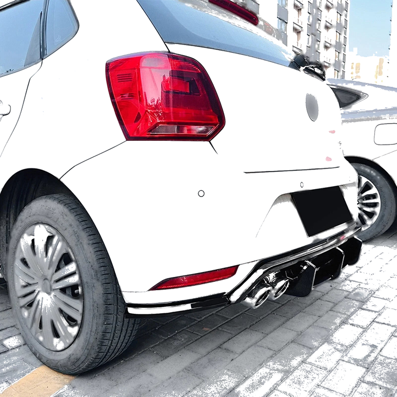 Volkswagen Polo MK5 3 x Rear Bumper Diffuser Lip Covers (2009-2014)