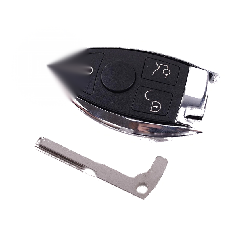 Mercedes Benz 3 Button Key Shell Cover (Fits Various Models)