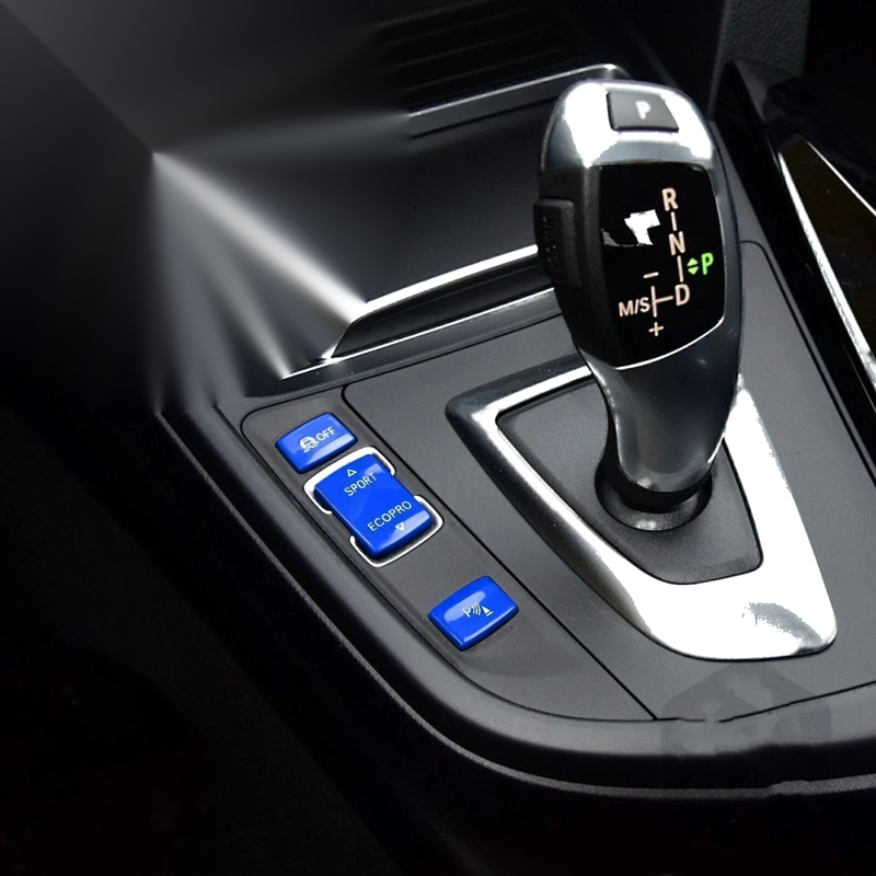BMW 1 2 3 4 Series Blue Gear Shift Position Panel Button Cap (2011-2020)