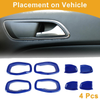 Jeep Renegade (2015-2023) 4 x ABS Interior Door Handle Bowl Cover Trim