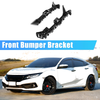 Honda Fit (2015) - Plastic Black, 2 x Brackets Front Bumper Bracket
