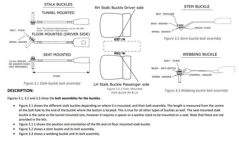 Holden EH EJ Premiere Sedan & Wagon Complete Bucket Seat Belt Kit