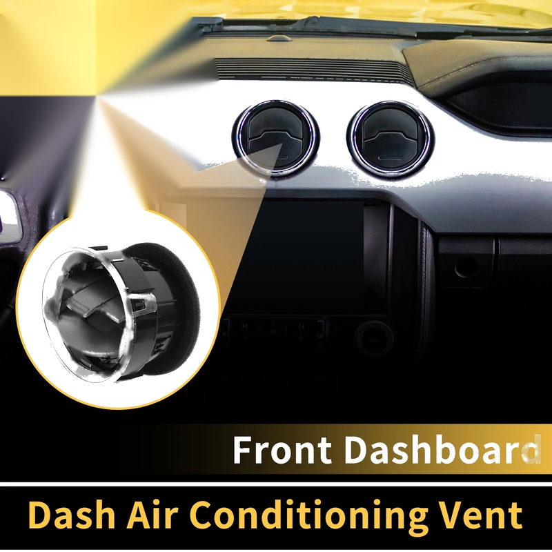 Ford F150 2009-2014 Center A / C Outlet Matte Black Dash AC Heater Air Vent