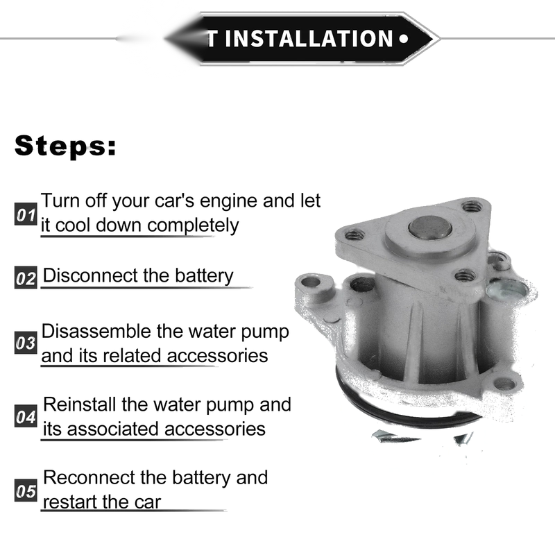Ford Ecosport, Edge Water Pump (2005-2022, 2012-2014)