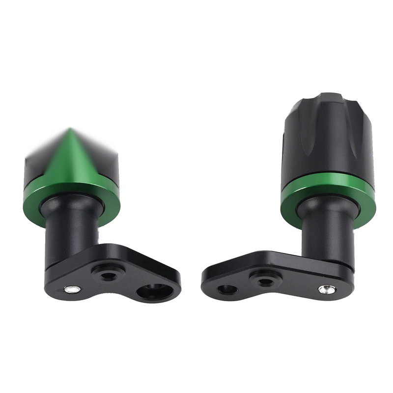 Kawasaki ZX-6R Crash Slider Protector Aluminum Frame Green (2024-2025)