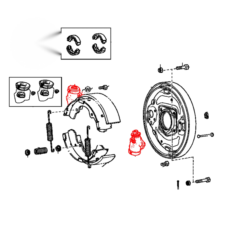 Toyota Hilux LN30 LN40 RN33 RN35 RN43 1978-1983 Front Wheel Brake Cylinder RHS