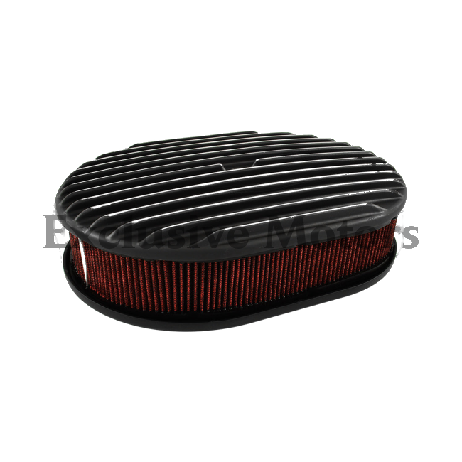 Chevrolet Camaro Oval Air Cleaner Kit Full Finned Black (1967-1981)