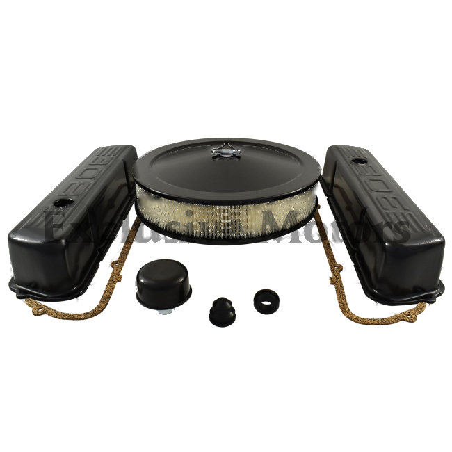 Holden Black Kit Valve Covers Air Cleaner Breather 308 V8 (1969-2000)