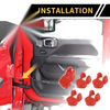 Jeep Wrangler JL JLU (2018-2024) - Red Door Limiting Cover Trim